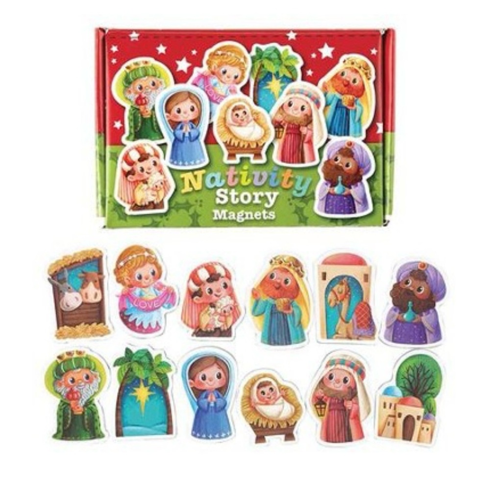 NWOT Nativity Story Magnets Set for Kids